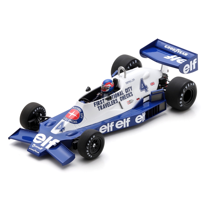 SPARK 1/18 Tyrrell 008 n°4 Depailler Vainqueur Monaco 1978