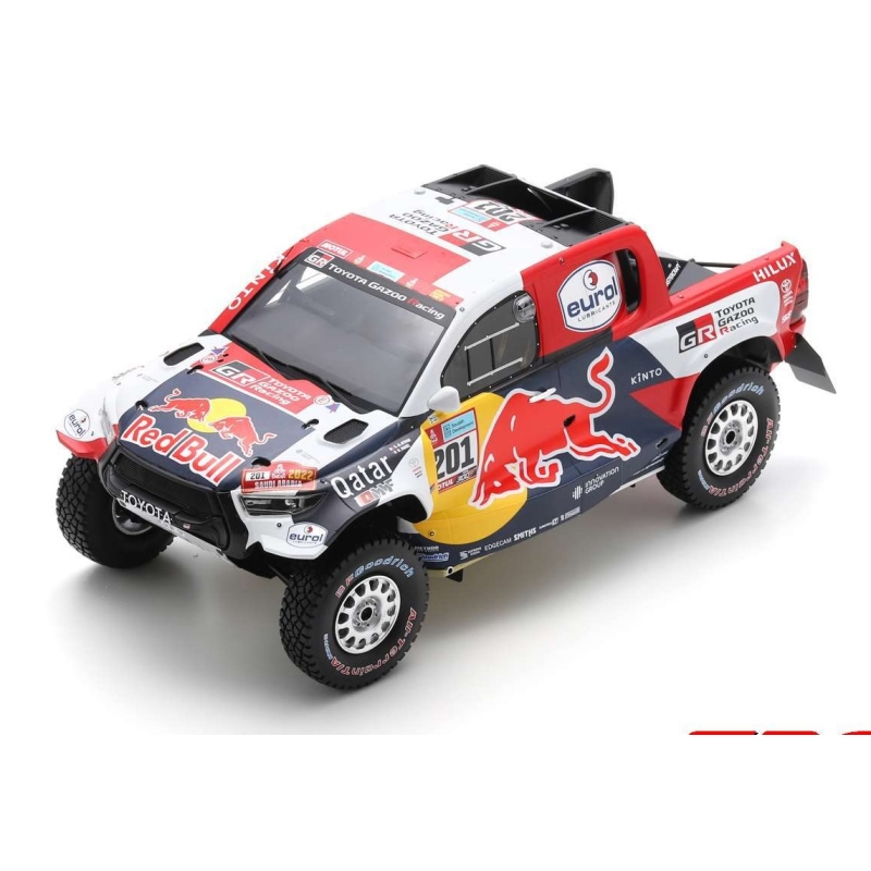 SPARK 1/18 Toyota GR DKR HILUX T1+ n°201 Al-Attiyah Vainqueur Dakar 2022 (%)